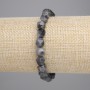 Armband aus Labradorit, facettierte Perlen, Durchmesser ca. 8×7 mm, Länge ca. 18 cm, Stretcharmband