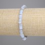 Armband aus Muschel Skafarka Rondell, Durchmesser 5×2 mm, Länge ca. 18 cm, elastisch