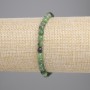 Armband Zoisit, facettierte Kugel 5 mm, Länge ca. 18 cm, Stretch-Armband
