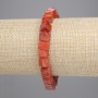 Armband aus Schwammkoralle, Würfel 7–7,5 mm, Länge 18 cm, Elastikarmband