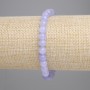 Aquamarin-Armband, glatte Kugeln, Durchmesser ca. 6,5 mm, Länge ca. 18 cm, Stretch-Armband
