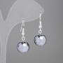 Ohrstecker aus Hämatit, glatte Kugel, Durchmesser 12 mm, Länge ca. 33 mm