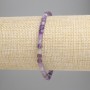 Armband aus facettierten Amethystwürfeln, Durchmesser ca. 4×4 mm, Länge ca. 18 cm, Stretcharmband