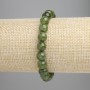 Armband aus Jadeit – glatte Kugeln, Durchmesser ca. 8 mm, elastisch (Stretch), Länge ca. 18 cm