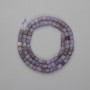 Amethystwürfelperlen, Durchmesser 4×4 mm, Länge ca. 39 cm, auf Faden
