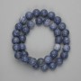 Perlen aus Schwammkoralle, glatte Kugeln 10,5 mm, Länge ca. 38 cm, auf Faden