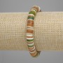 Armband aus Skafarka-Muschel Rondell, Durchmesser ca. 8 mm, Stärke ca. 1,5 mm, Länge ca. 18 cm, elastisch