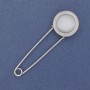 Nadelbrosche Katzenauge, silberfarbenes Metall 76×23 mm+