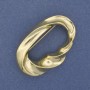 Brosche Akzent goldfarbenes Metall 50×33 mm+