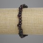 Granat facettiertes Stretch-Armband, Durchmesser ca. 6–8 × 4–5 mm, Länge ca. 18 cm