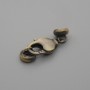 Preis pro Stück: Karabinerhaken, Durchmesser 17×7 mm ±, Durchmesser 6 mm ± bronzefarben