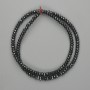 Facettierte Hämatit-Rondellen 4×2 mm, Länge 38 cm+