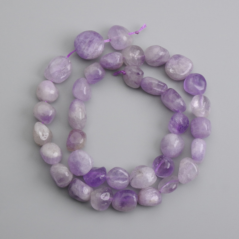 Amethystfacettierte Perlen 10–13×10–15 mm, Länge 40 cm +