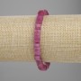 Armband Turmalin facettierte Würfel, 6x6 mm, Länge ca. 18 cm, Stretch-Armband