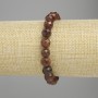 Armband aus Hessonit-Granat, facettierte Kugeln, Durchmesser ca. 8 mm, Länge ca. 18 cm, elastisches Band