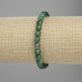 Armband aus Smaragd – glatte Kugeln, Durchmesser 6 mm ±, Länge 18 cm ±, Stretcharmband