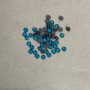 Strasssteine zur kalten Fixierung, Farbe blau, Durchmesser 4 mm ±, Verpackung 35 g (+ -)