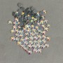 Strasssteine mit Kaltfixierung, Regenbogenfarben, Durchmesser ca. 6 mm, Packung 355 g (±)