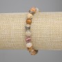 Armband aus Jaspis, facettierte Perlen 8×7 mm, Länge ca. 18 cm, Stretch