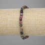 Turmalin-Armband, facettierte Turmalin-Perlen 5–6×5–6, 5 mm ±, Länge ca. 18 cm, Stretch
