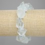Armband aus getöntem Quarz, unbehandeltes Steinmaterial, Durchmesser 10–14×10–19 mm, Länge ca. 18 cm, elastisch