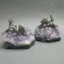 Souvenir „Prospektoren“ aus Amethyst-Druse, 55–60 × 40–55 mm, assortierte Größen, verschiedene Figuren