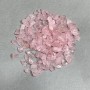 Naturstein Rosaquarz-Krümel ohne Loch 6–16×4–8 mm ± (Preis pro 100 g ±)