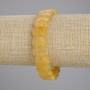 Armband aus Citrin mit facettierten Gliedern, Durchmesser ca. 14×9 mm, Länge ca. 18 cm, Stretch