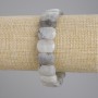 Armband aus Labradorit mit facettierten Gliedern, Glieder 15 × 11 mm, Länge ca. 18 cm, Stretch-Basis