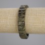 Armband aus natürlichem Grossular-Granat, Glieder ca. 13×9 mm, Länge ca. 18 cm, Stretcharmband