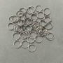 Sprungring 8 mm, silberfarbenes Metall, Verpackung 20 g