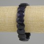 Armband Aventurin Nacht Kaïra, facettierte Glieder, Durchmesser 14×10–11 mm ±, Länge 18 cm (Stretch)