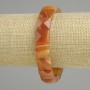 Armband aus facettiertem Achat, quadratische Perlen 12 × 12 mm, Länge 18 cm (Stretch)