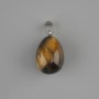 Tropfenanhänger aus Tigerauge 18×13 mm, Länge ca. 26 mm