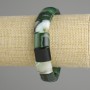 Achat-Armband, glatte Glieder, Durchmesser 15×13 mm, Länge ca. 18 cm, Stretch-Armband