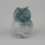 Souvenirfigur »Eule« aus Fluorit 50×38×34 mm+