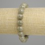 Grünes Apatit-Armband mit glatten Kugeln, Durchmesser ca. 11 mm, Länge ca. 18 cm, elastisch