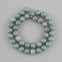 Jadeit-Perlen, glatte Kugeln, Durchmesser 10 mm ±, Länge ca. 38 cm ±