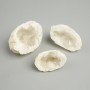 Souvenir-Geode aus Bergkristall, Größen ca. 41–52 × 25–40 mm ± (Sortimentsgröße)