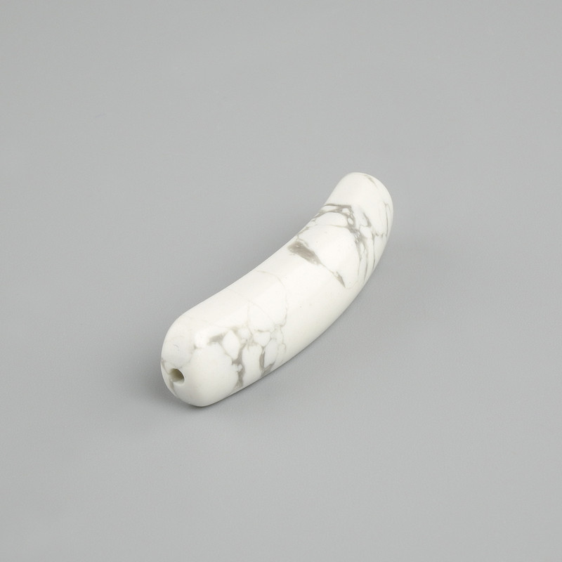 Perleinsatz Kaholong, gebogenes Glied mit Löchern 36×10×6 mm+