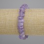 Armband Amethyst-Chips, Durchmesser 9–15×4–6 mm, Länge 18 cm, Elastik