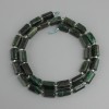 Smaragdperlen, facettiert, Durchmesser 10, 5×5–6 mm ± Seed-Beads 3 mm ±, Länge ca. 39 cm