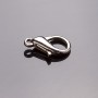 Preis pro Packung / 10 Stück. Karabinerhaken 1,4 × 0,8 cm, graues Metall