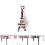 Anhänger Eiffelturm mit Strasssteinen, 25×8 mm, 3 Stück