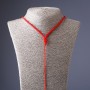 Rote Halskordel 60 cm