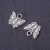 Zubehör Anhänger Schmetterling, Metallfarbe Silber, Ø 13×13 mm, Verpackung 20 g, ± 20 Stück