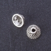 Schmuckzubehör – Endkappe, Metallfarbe Silber, Durchmesser 11 mm, Ø 2–7 mm, Ø 3,5 mm; Verpackung 20 g ±10 Stück