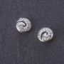 Perleinsatz Ammonit-Spirale, silberfarbener Metallton Ø 10 mm, Verpackung 20 g ± 15 Stück