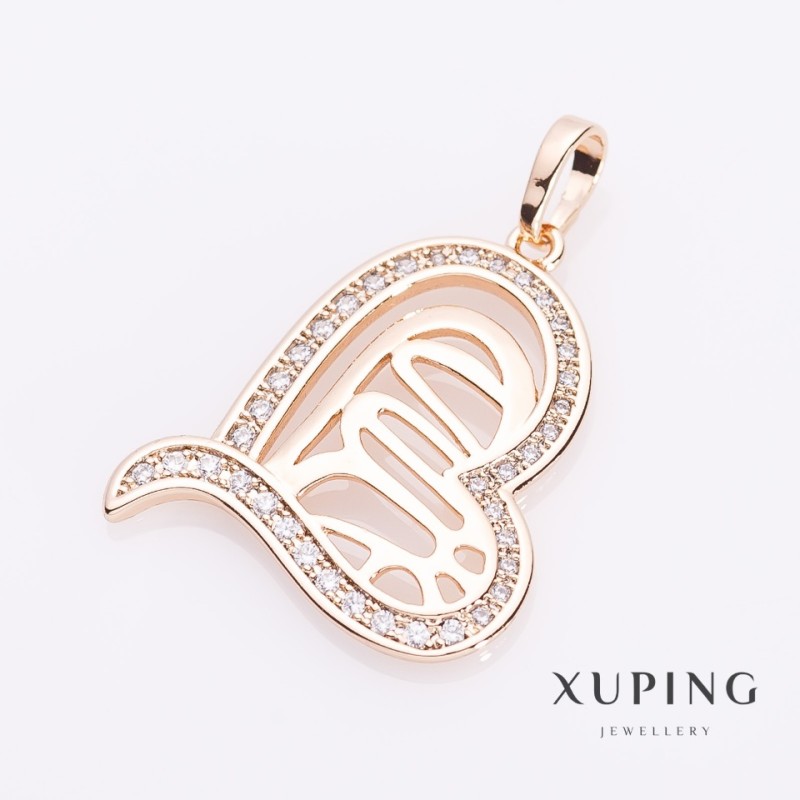 Anhänger Xuping «Sura Herz» vergoldet, Durchmesser 2,4 cm