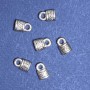 Schmuckzubehör Schlossanhänger, Länge 10 mm, Lochdurchmesser 1–3 mm, Farbe Silber, Verpackung 20 g ± 17 Stück